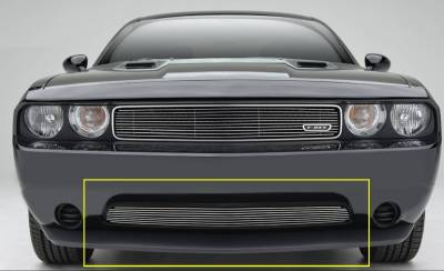 2011-2014 Challenger Billet Bumper Grille, Polished, 1 Pc, Overlay - Part # 25416